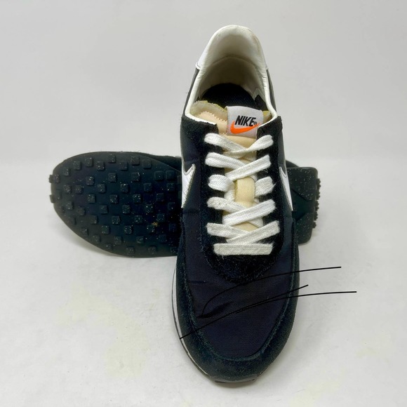 Nike Waffle Trainer Sneaker Women's Sz 6 1/2 Black White 9.3.6=I.6.3 - Picture 8 of 11